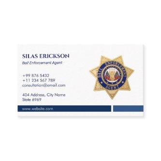 Bail Enforcement Agent | Elegant Blue Shield