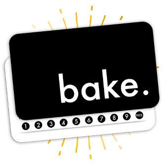 bake. loyalty punch card