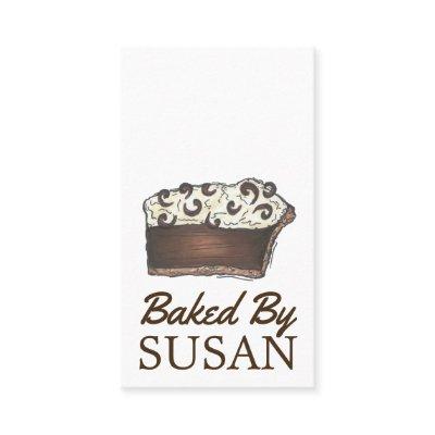 Baked By Bakery Baking Chocolate Cream Pie Slice