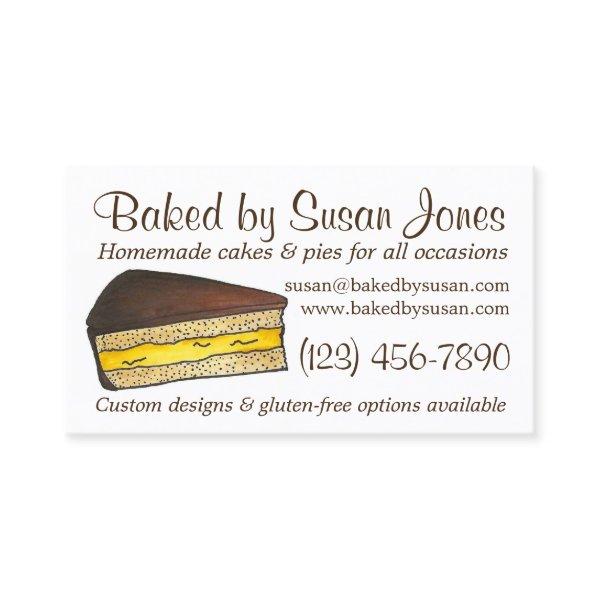 Baked By Boston Cream Pie Cake Slice Bakery Pastry