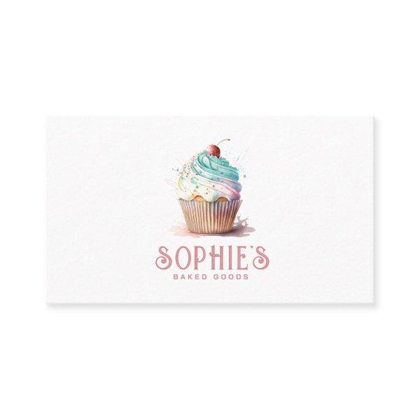 Baker Bakery Cupcake Logo