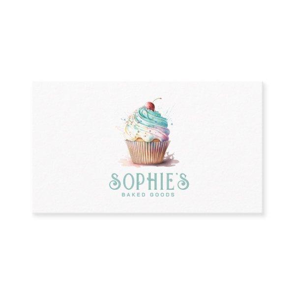 Baker Bakery Cupcake Logo  Square