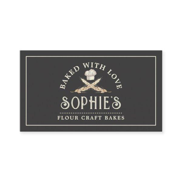 Baker Bakery Pastry Chef Logo Black