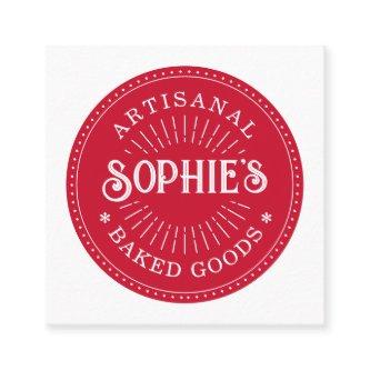 Baker Bakery Pastry Chef Typography Square