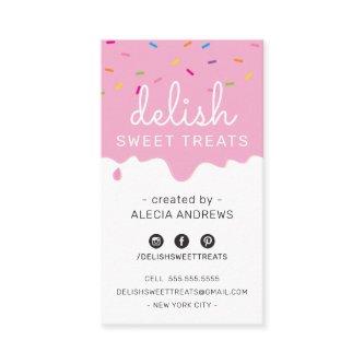 BAKER FROSTING DRIP modern colorful sprinkles pink