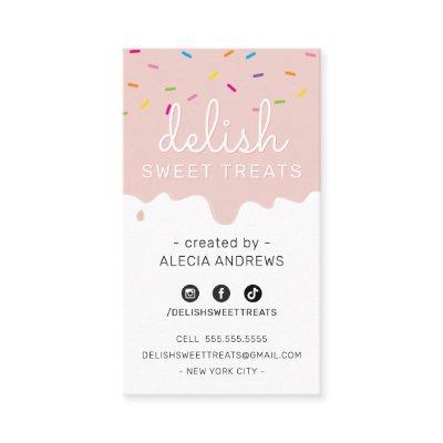 BAKER FROSTING modern colorful sprinkles blush