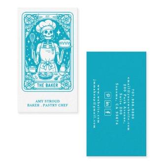 Baker Pastry Chef Dessert Caterer Turquoise Blue