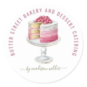 Baker Pastry Chef Watercolor Cake Product Labels