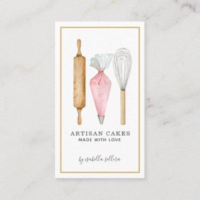 Baker Tools Pastry Chef Logo