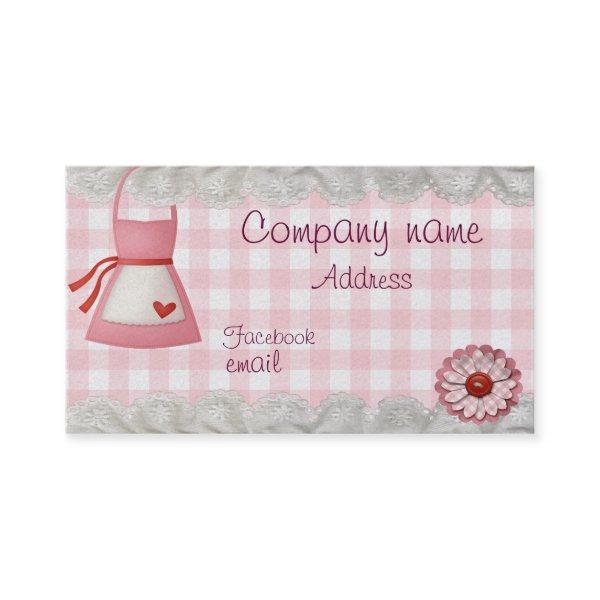Bakery apron checkered