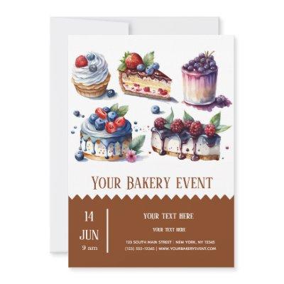 Bakery Bake event Invitation