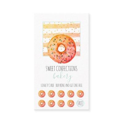 Bakery Baker Donut Pastry Chef Loyalty Card