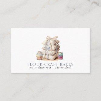 Bakery Baker Pastry Chef Flour Bags Baked Goods