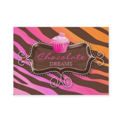 Bakery Gift Certificate Chocolate Cupcake Pink Org