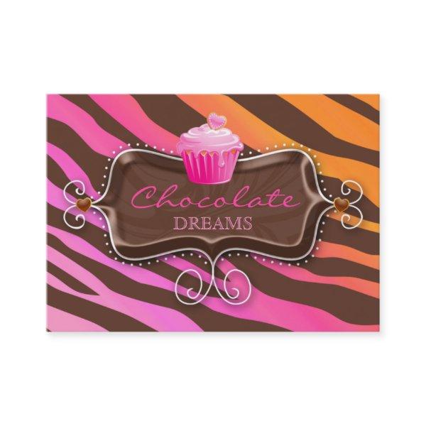 Bakery Gift Certificate Chocolate Cupcake Pink Org