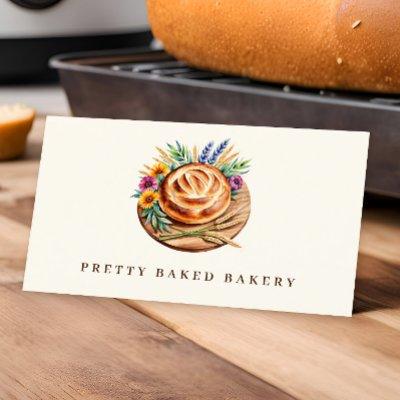 Bakery Modern Watercolor Bread