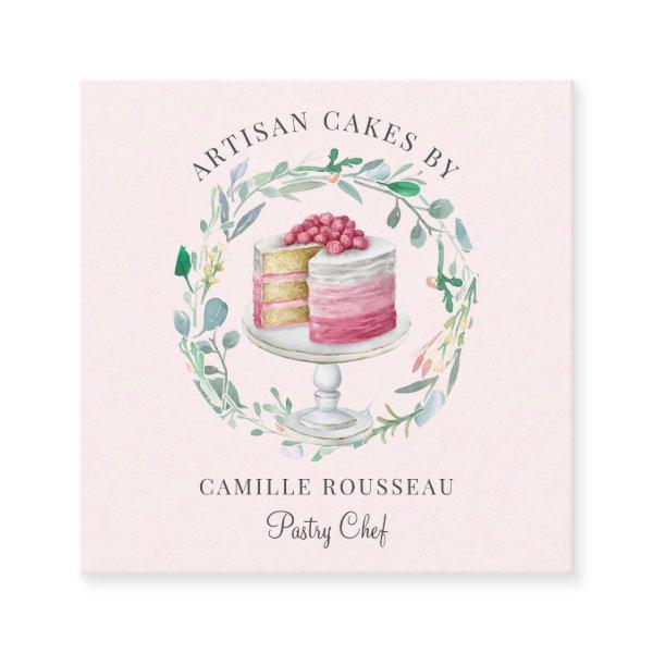 Bakery Pastry Chef Baker Pink Square