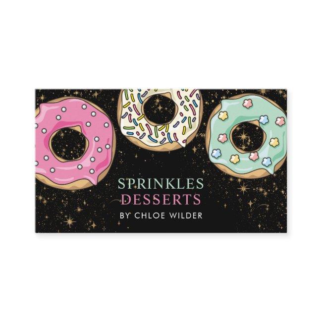 Bakery Pastry Chef Sprinkled Donuts