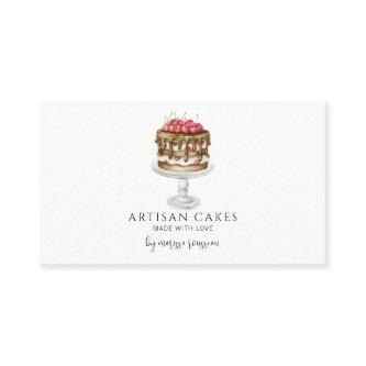 Bakery Pastry Chef Watercolor Baking Pink Cake Bus