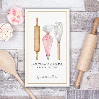 Bakery Pastry Chef Watercolor Baking Utensils