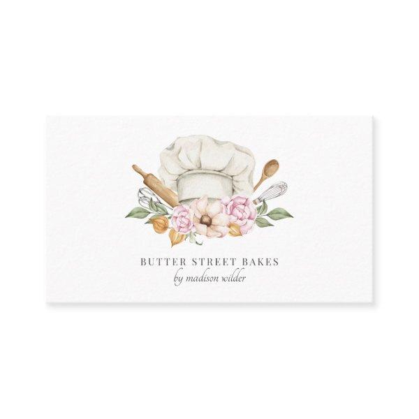 Bakery Pastry Chef Watercolor Chef Hat Utensils