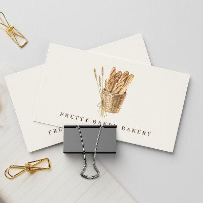 Bakery Rustic Watercolor Bread