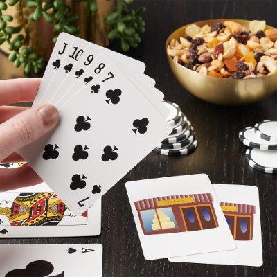 Bakery Shop Front Cake Store  Poker Cards