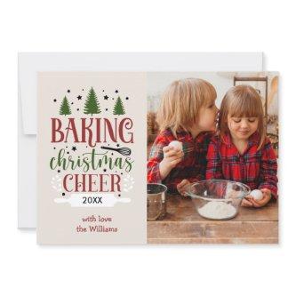 BAKING CHRISTMAS CHEER SINGLE PHOTO HOLIDAY CARD