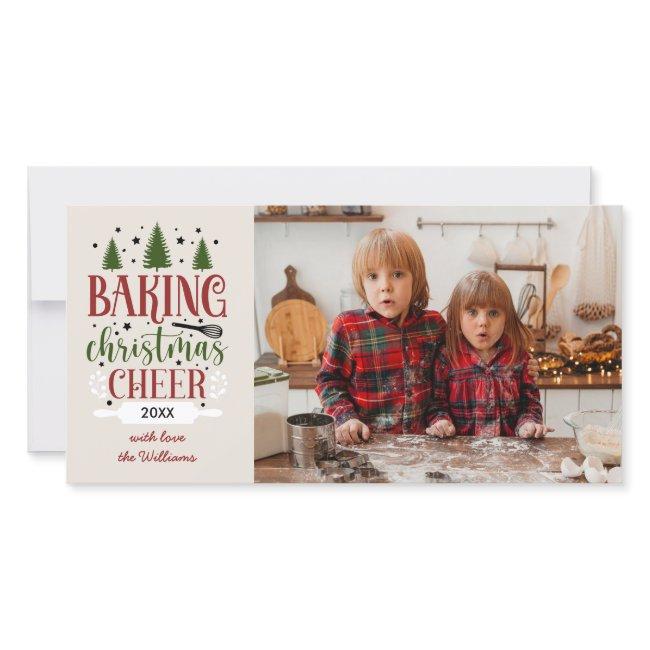 BAKING CHRISTMAS CHEER SINGLE PHOTO HOLIDAY CARD