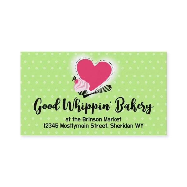 baking cupcake whisk heart  green