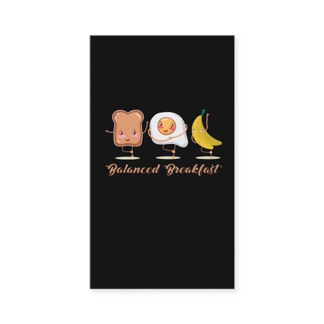 Balanced Breakfast Toast Egg Banana Healthy Food
