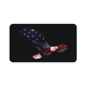 Bald Eagle American Flag