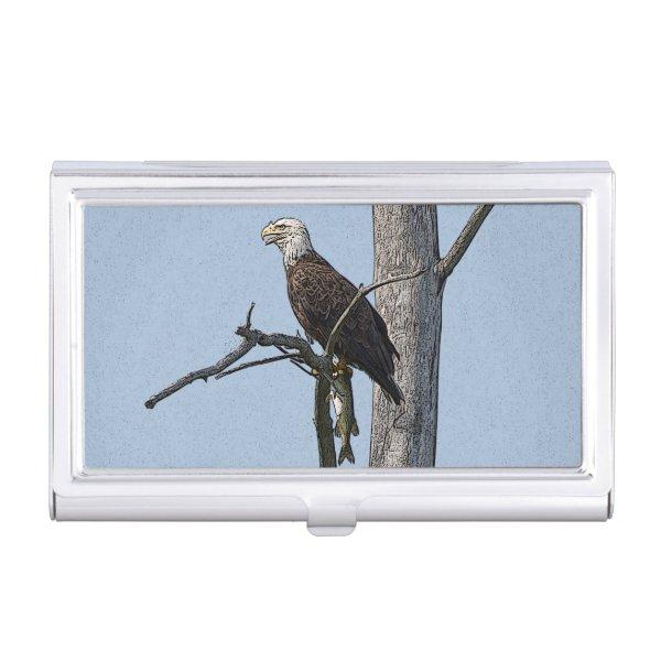 Bald Eagle with a fish  Holder