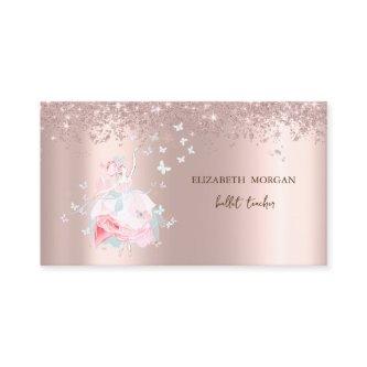 Ballerina Butterflies Confetti Rose Gold