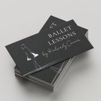 Ballet Lessons Ballerina Performance Solid Black