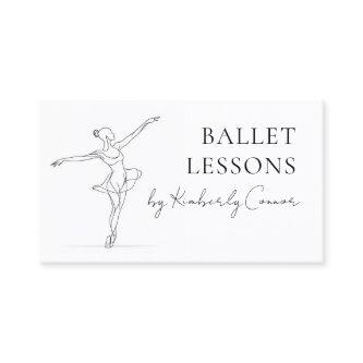 Ballet Lessons One Line Stroke Ballerina Drawing