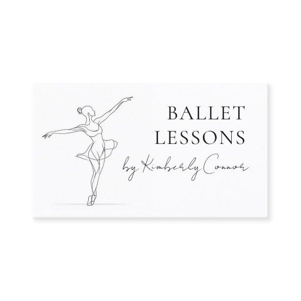 Ballet Lessons One Line Stroke Ballerina Drawing