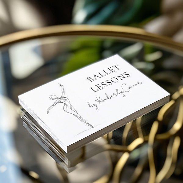 Ballet Lessons One Line Stroke Ballerina Drawing
