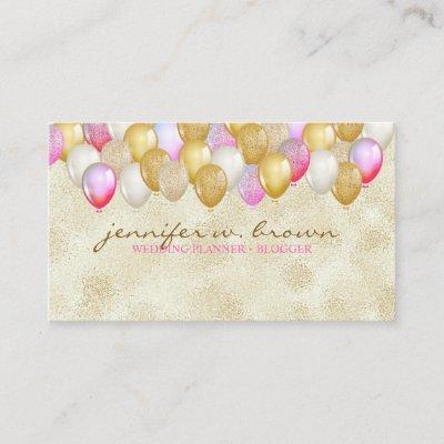 Balloon Party Planner Gold Pink