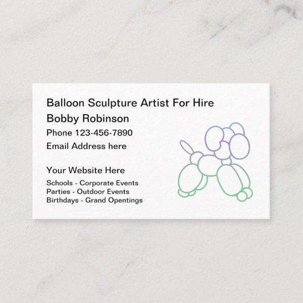 Balloon Sculpture Artist Entertainer