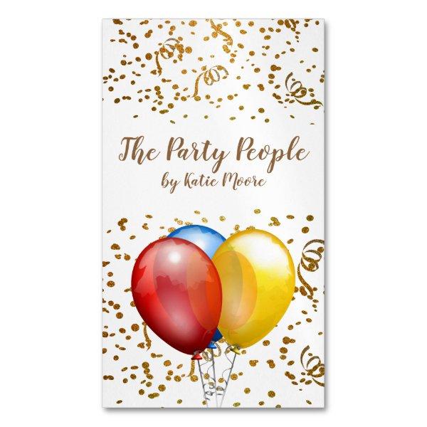 Balloons And Confetti Event Planner  Magnet