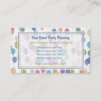Balloons Pattern Party Event Planning
