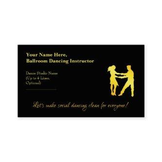 Ballroom Dancing Instructor Golden Brass