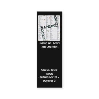 Banned Book Week Mini Bookmark to Customize Mini