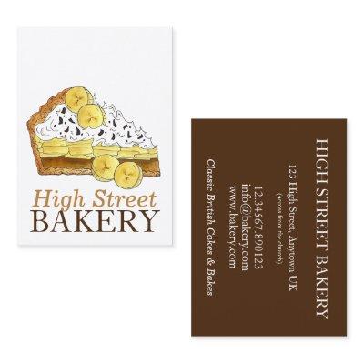 Banoffee Banana Toffee Pie Slice UK British Bakery