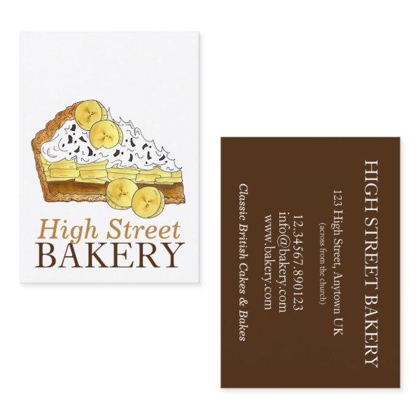 Banoffee Banana Toffee Pie Slice UK British Bakery