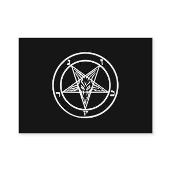 Baphomet Inverted Pentagram Goat Satanic Logo