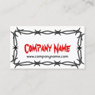 Barbed Wire Double Sided  Template