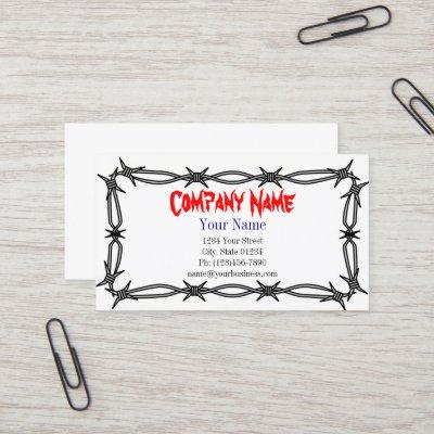Barbed Wire Single Sided  Template