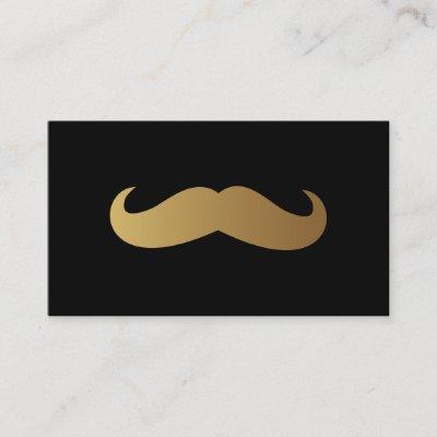 Barber Golden Mustache Professional QR Code Unique